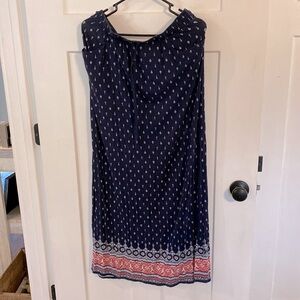 Navy maxi shirt